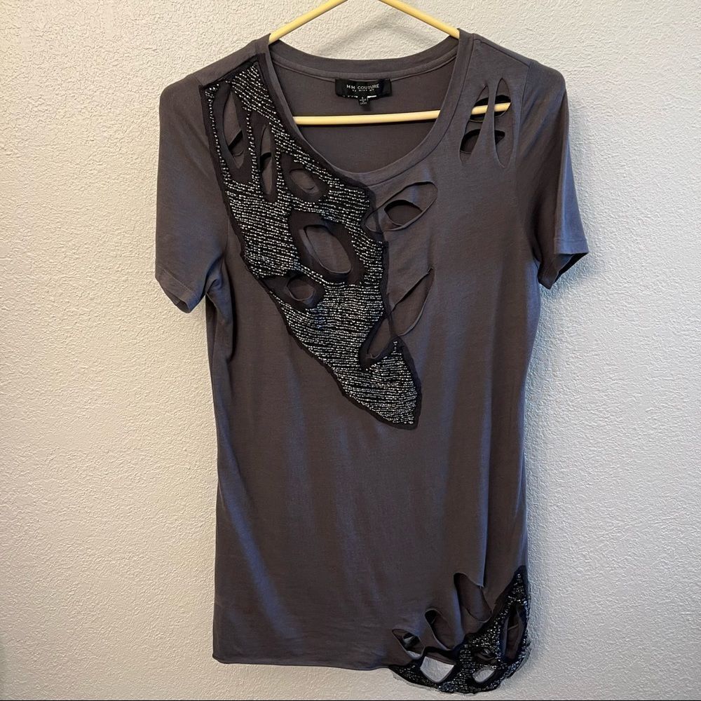 MM Couture Boho Short Sleeve Tee Size Small